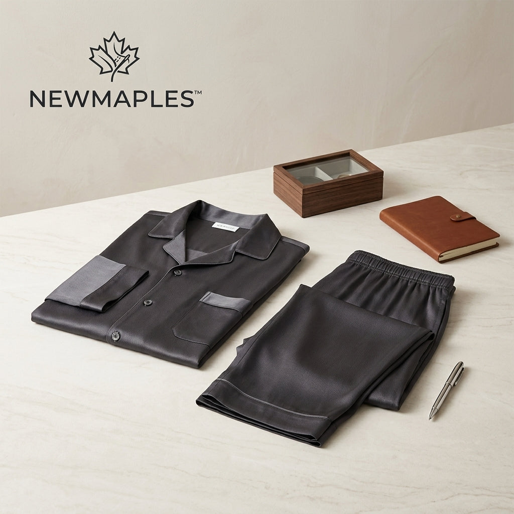 Newmaples™ Charcoal Relaxed Pajama Set