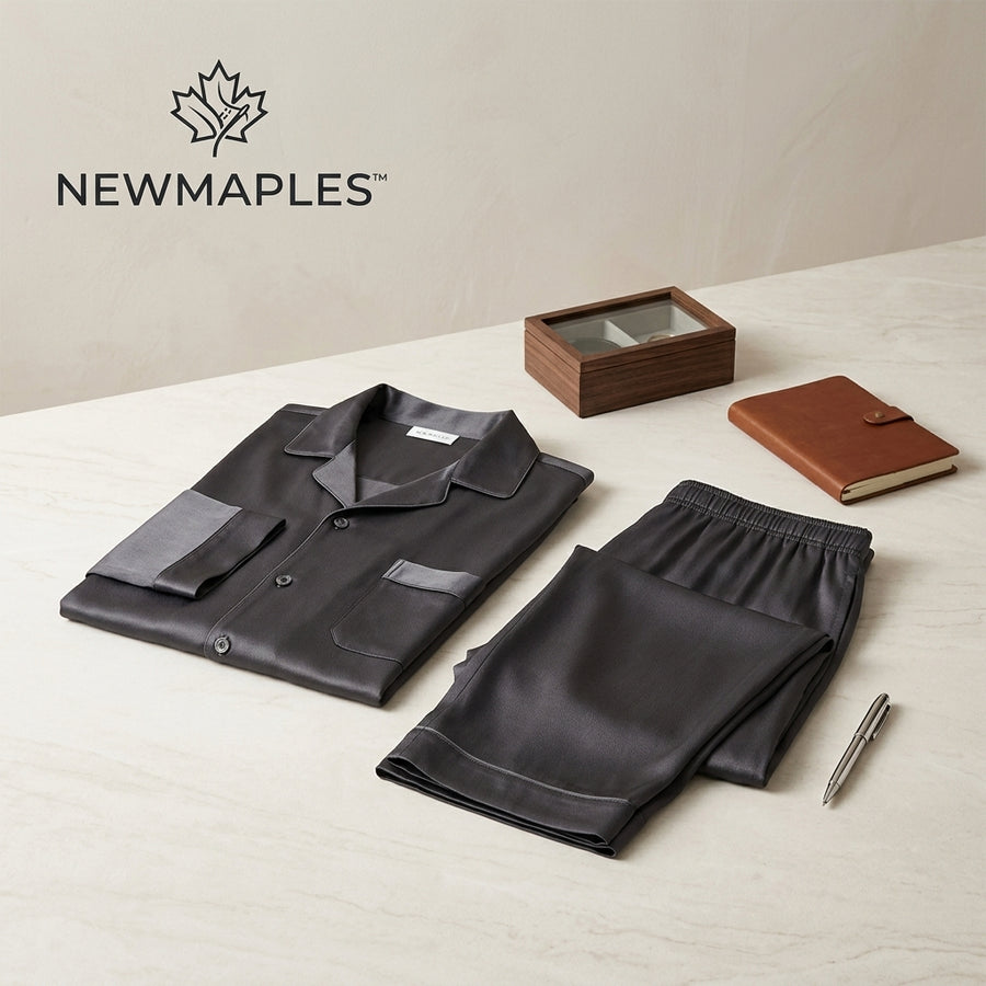 Newmaples™ Charcoal Relaxed Pajama Set