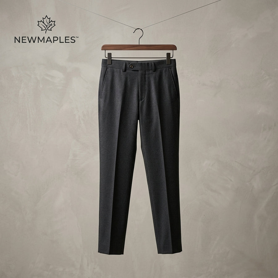 Newmaples™ Charcoal Tailored Suit Pants